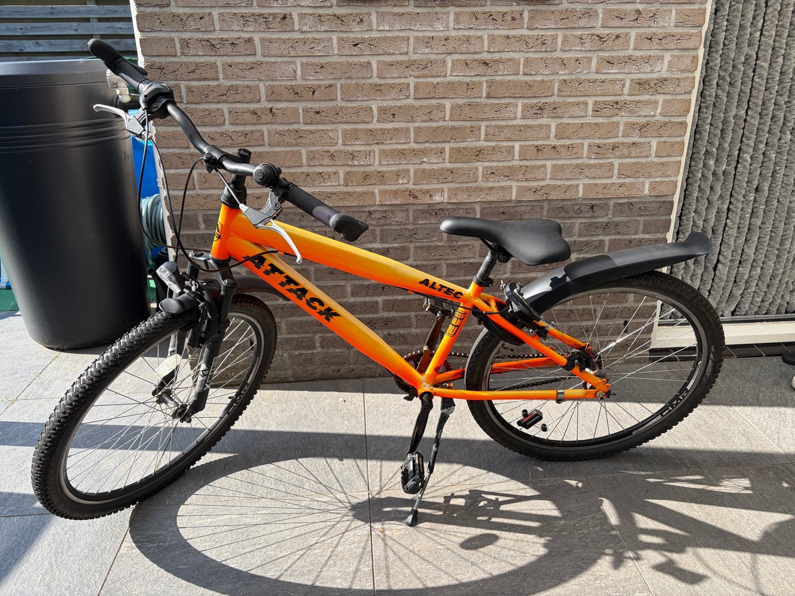 Altec Attack Mountainbike - Oranje/Zwart, Gebruikt, Velgrem, Versnellingen, Minder dan 49 cm