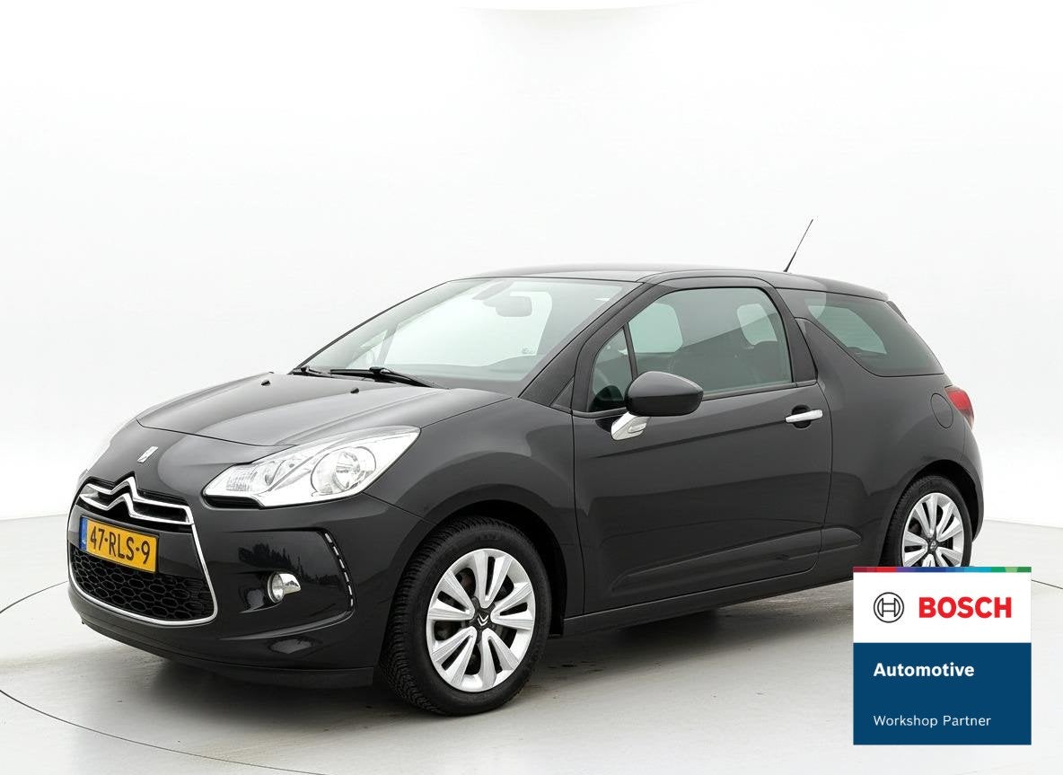 Citroen DS3 1.6 So Chic in Black, Auto's, Voorwielaandrijving, Euro 5, Stof, 4 cilinders