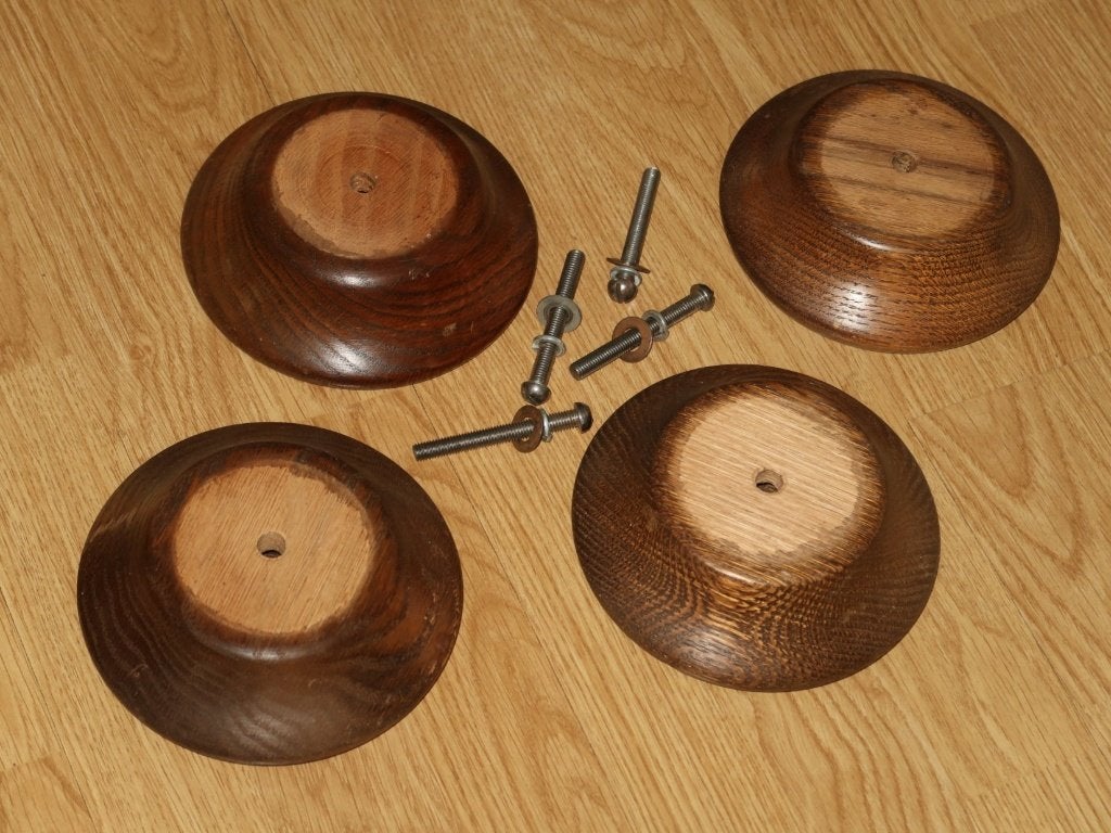 set meubel poten, kwaliteit eikenhout, voor bank of kast, Gebruikt, Minder dan 25 mm, Verzenden, Eiken
