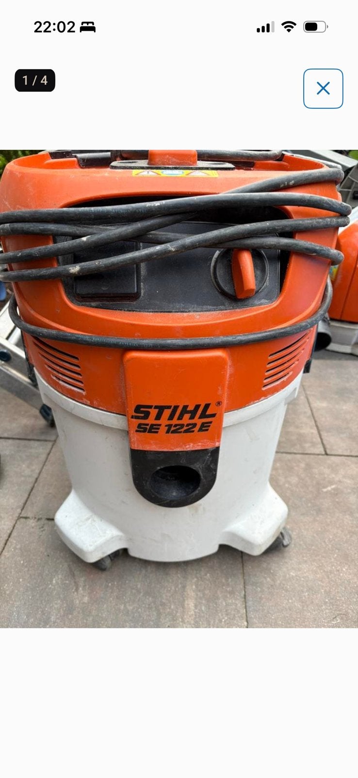 Stihl SE 122 E nat- en droogzuiger, Doe-het-zelf en Verbouw, Ophalen, Zo goed als nieuw