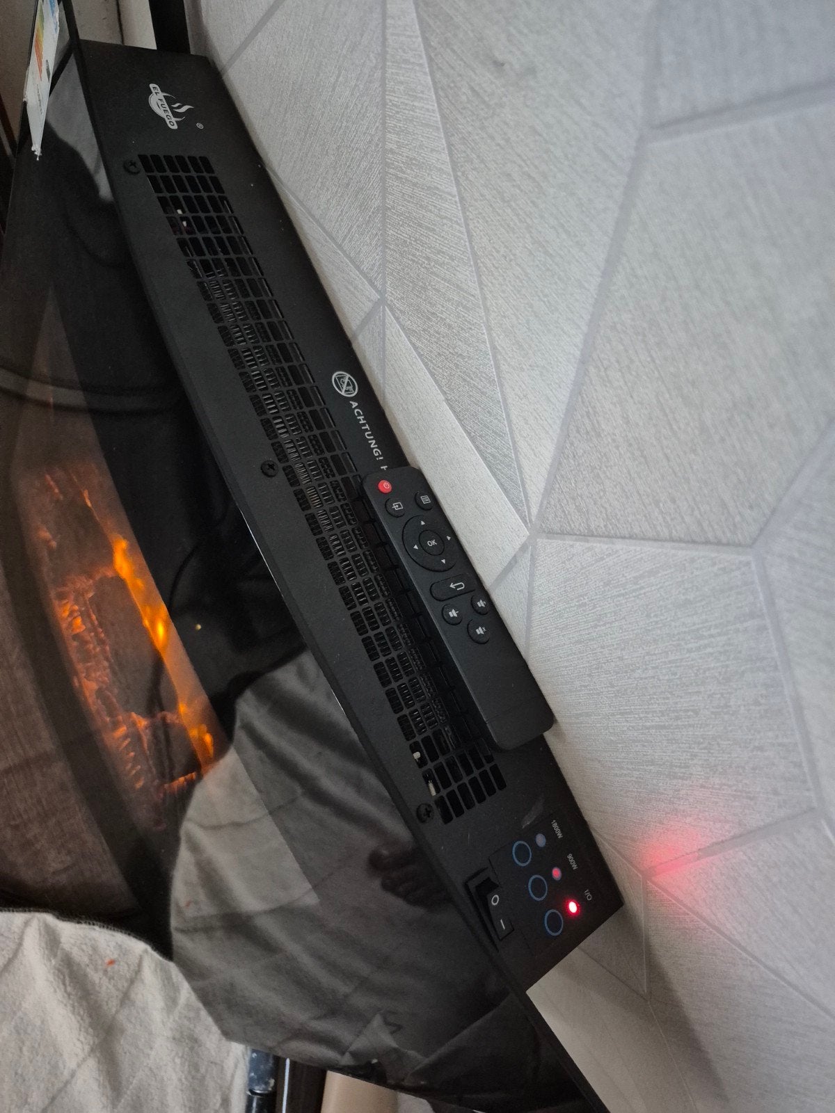 El Fuego Elektrische Haard - Wandmodel met Afstandsbediening, Huis en Inrichting, Ophalen, Overige soorten, Elektrisch, Zo goed als nieuw