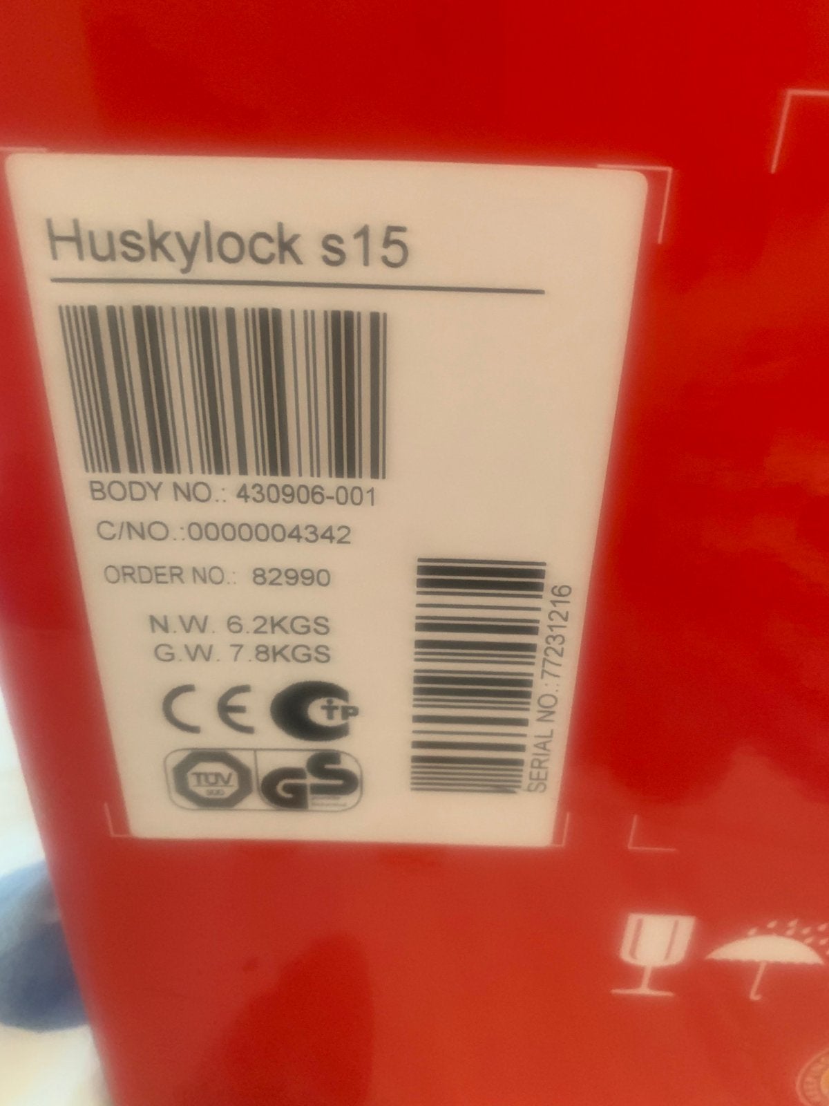 Huskvarna Viking lock machine, Ophalen of Verzenden, Zo goed als nieuw, Lockmachine, Husqvarna