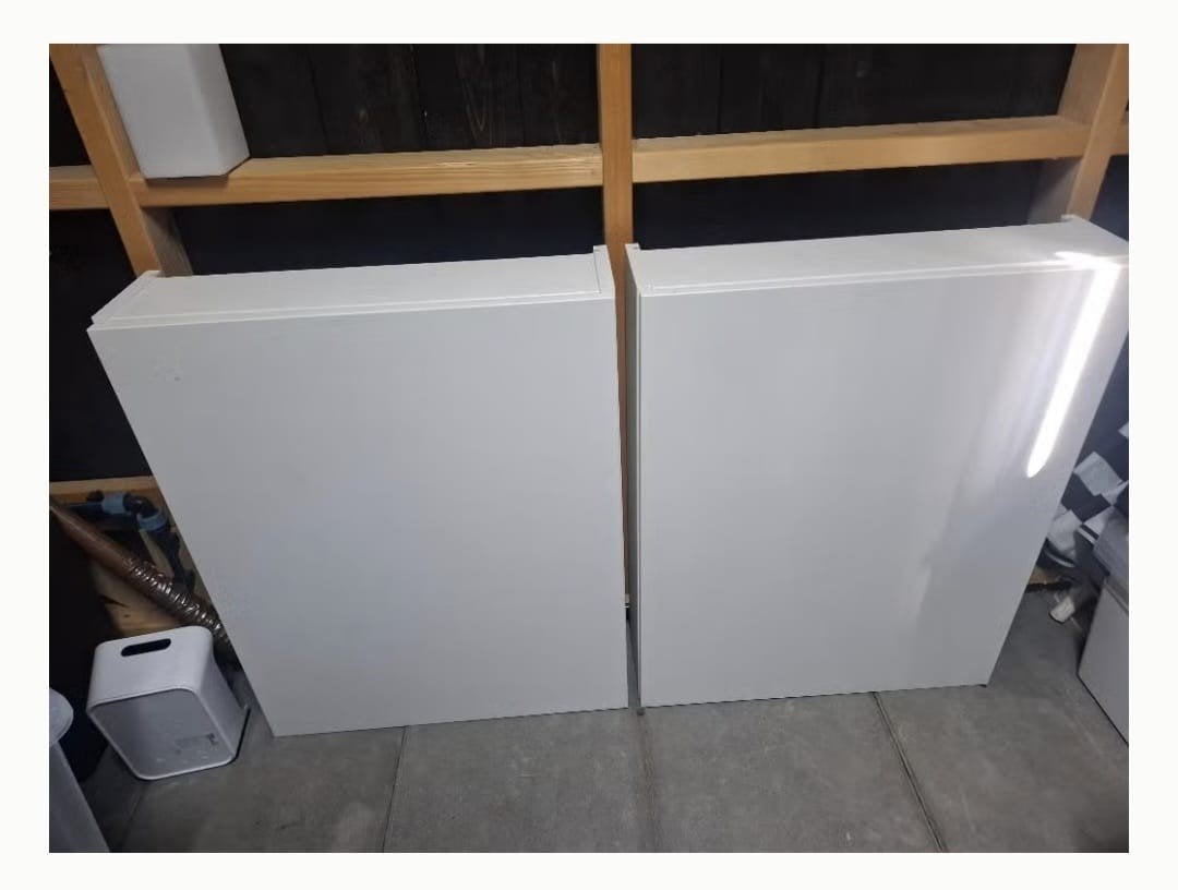 2x IKEA Enhet wandkast met planken - Wit, Huis en Inrichting, Ophalen, Gebruikt