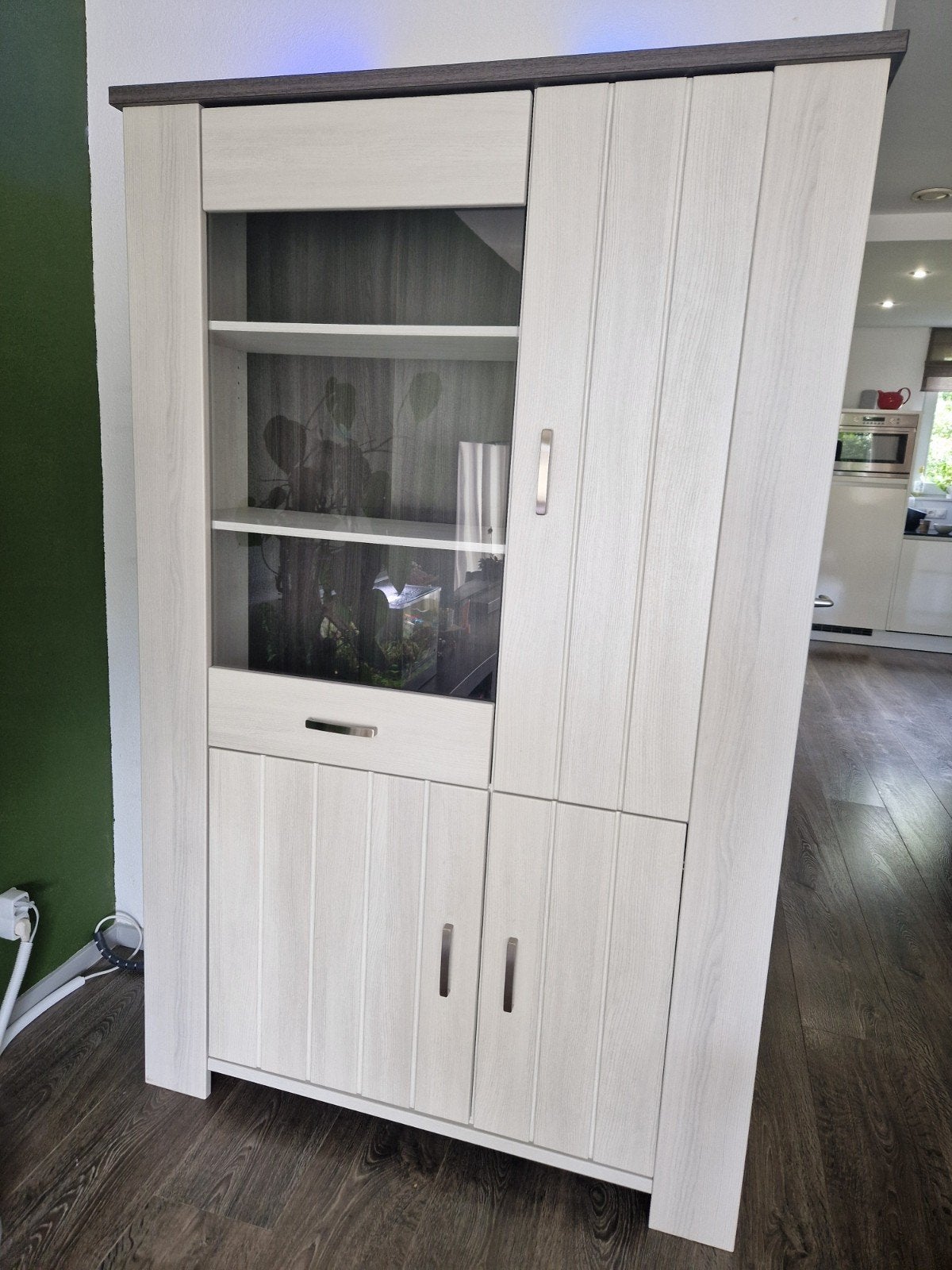 Vitrinekast Herwijnen Woonexpress - 192x120x40 cm, Ophalen, Met deur(en), 100 tot 150 cm, Overige houtsoorten