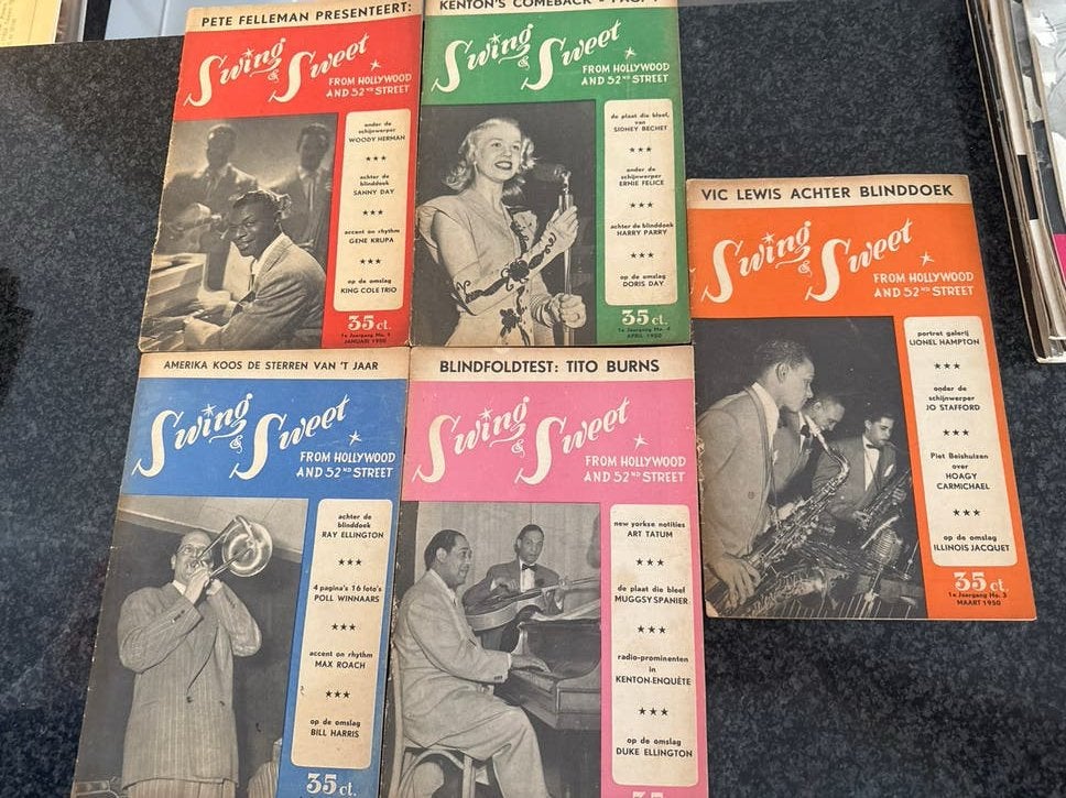 Swing & Sweet Jazz Tijdschriften - 1950 Collectie, Ophalen of Verzenden, Gelezen, Muziek, Film of Tv