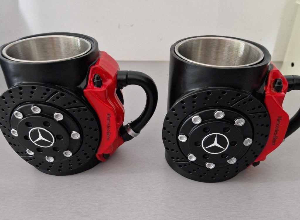 2 Mercedes mokken-remschijf, Ophalen