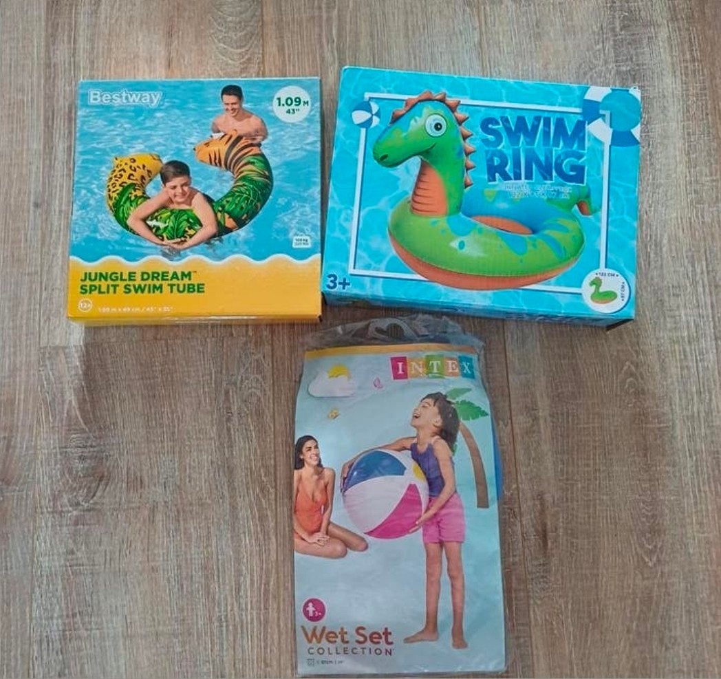 Opblaasartikelen set: Zwembanden & Strandbal, Ophalen of Verzenden, Nieuw