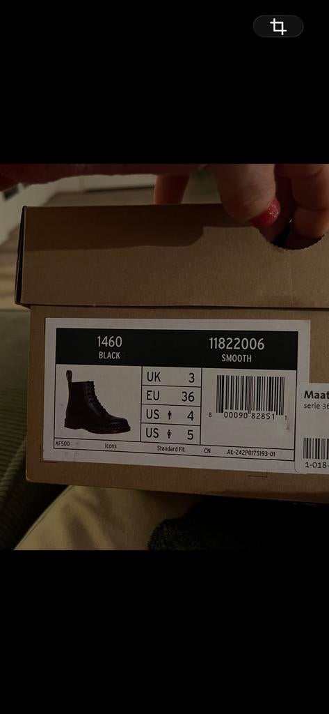 Dr. Martens 1460 Smooth Leren Schoenen Zwart Maat 36 Nieuw, Ophalen of Verzenden, Nieuw, Zwart, Lage of Enkellaarzen