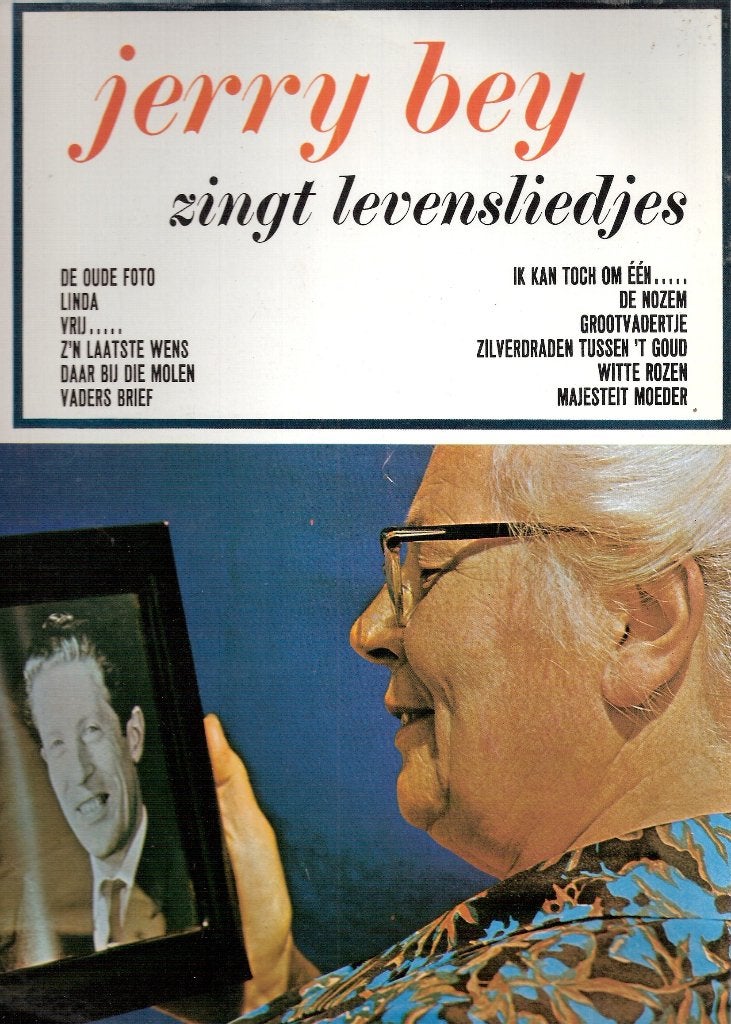 Jerry Bey zingt levensliedjes -Vinyl LP piraat ook VERZENDEN, Cd's en Dvd's, Ophalen, Gebruikt, 12 inch, Levenslied of Smartlap