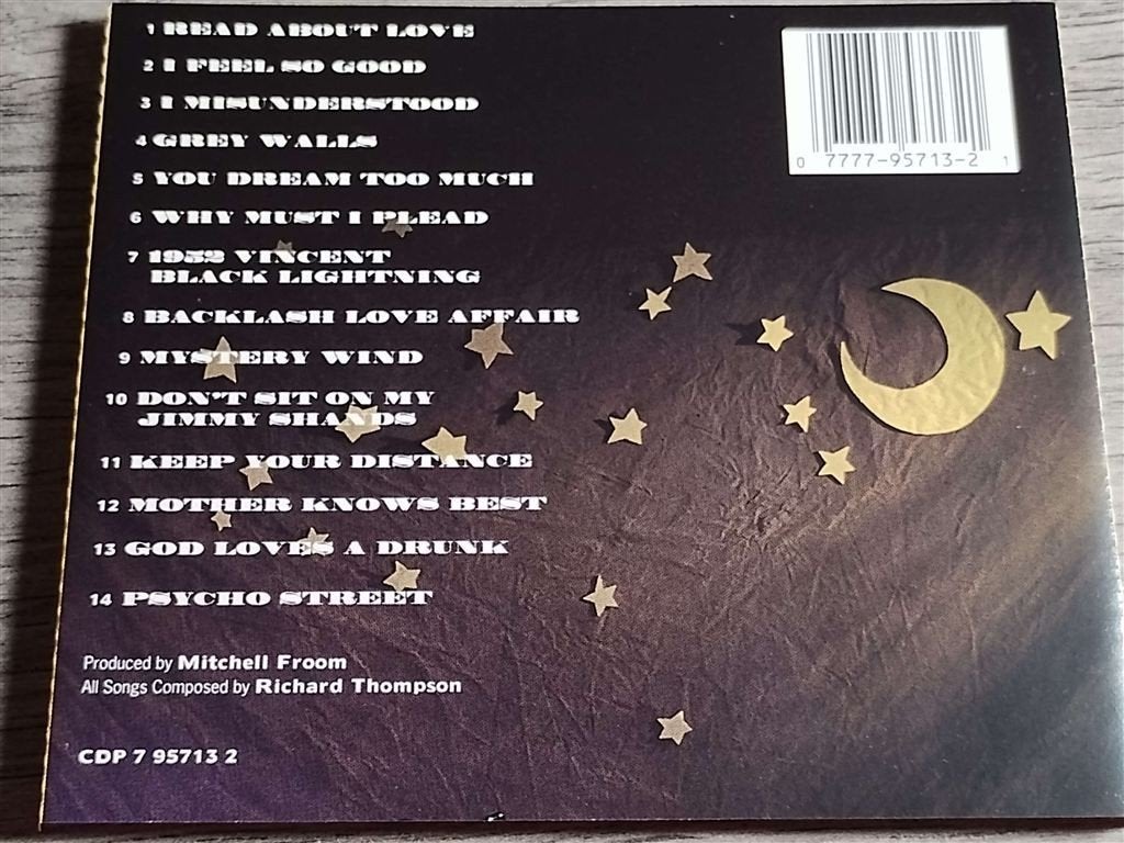 Richard Thompson - Rumor And Sigh, Cd's en Dvd's, Ophalen of Verzenden, Zo goed als nieuw