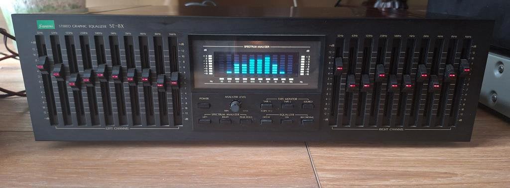 SANSUI hifi graphic equalizer - SE-8X  (Vintage  - jaren 90), Ophalen of Verzenden, Gebruikt, Multi-effect