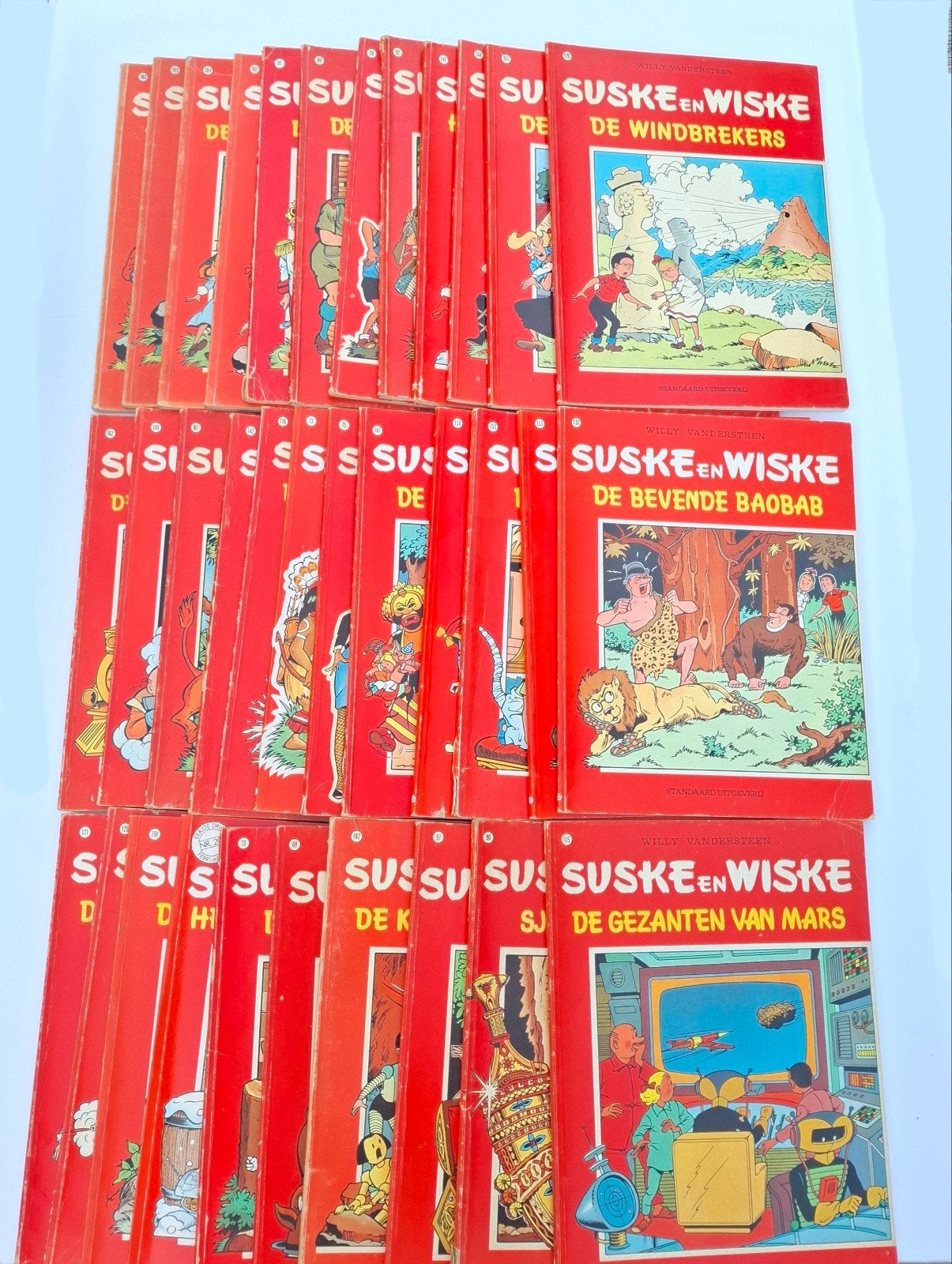 Partij oude Suske en Wiske stripboeken - diverse titels, Meerdere stripboeken, Ophalen of Verzenden, Gelezen, Willy Vandersteen