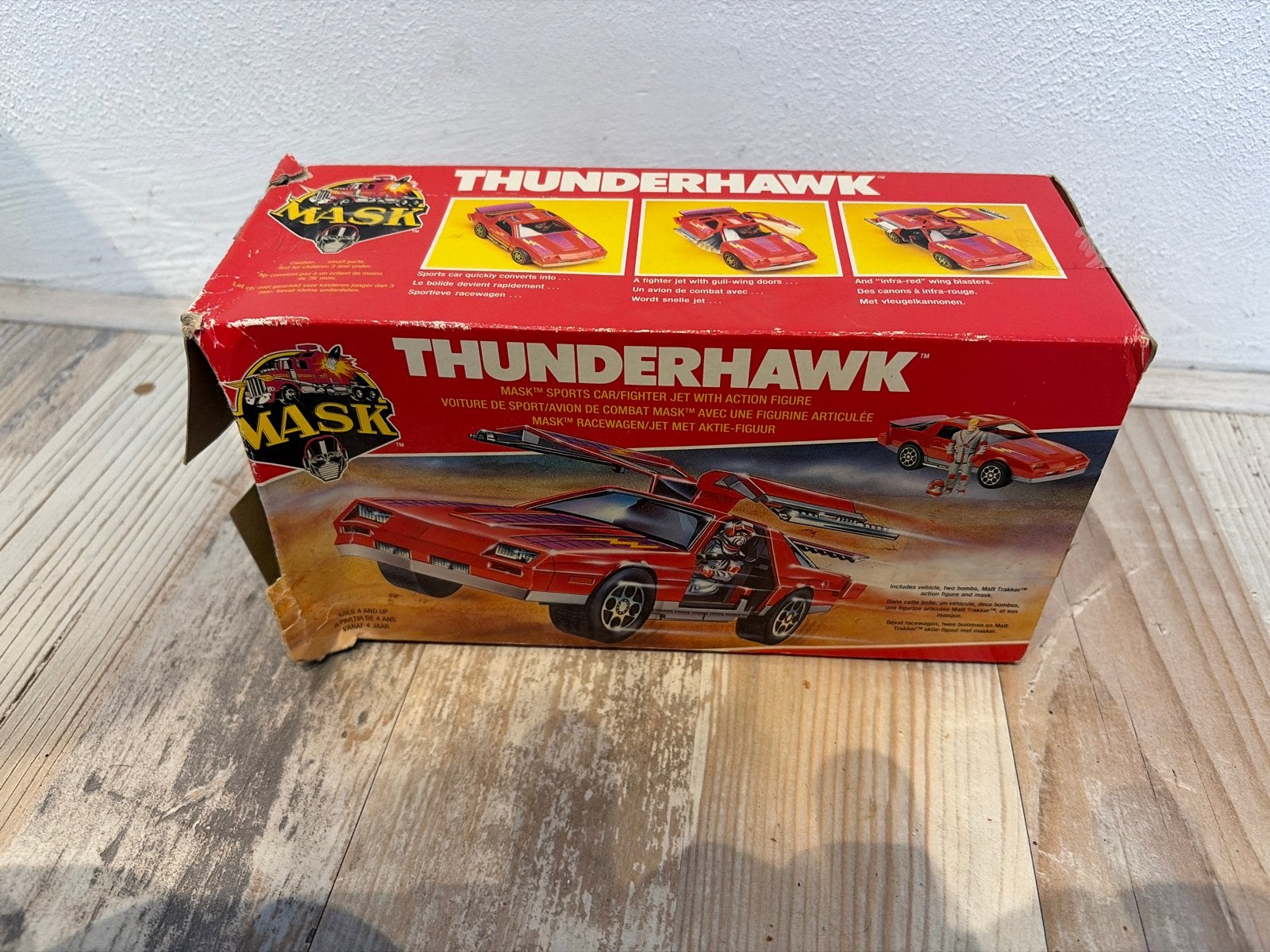 M.A.S.K. Thunderhawk met Matt Trakker figuur - Vintage Speel, Kinderen en Baby's, Ophalen of Verzenden, Gebruikt