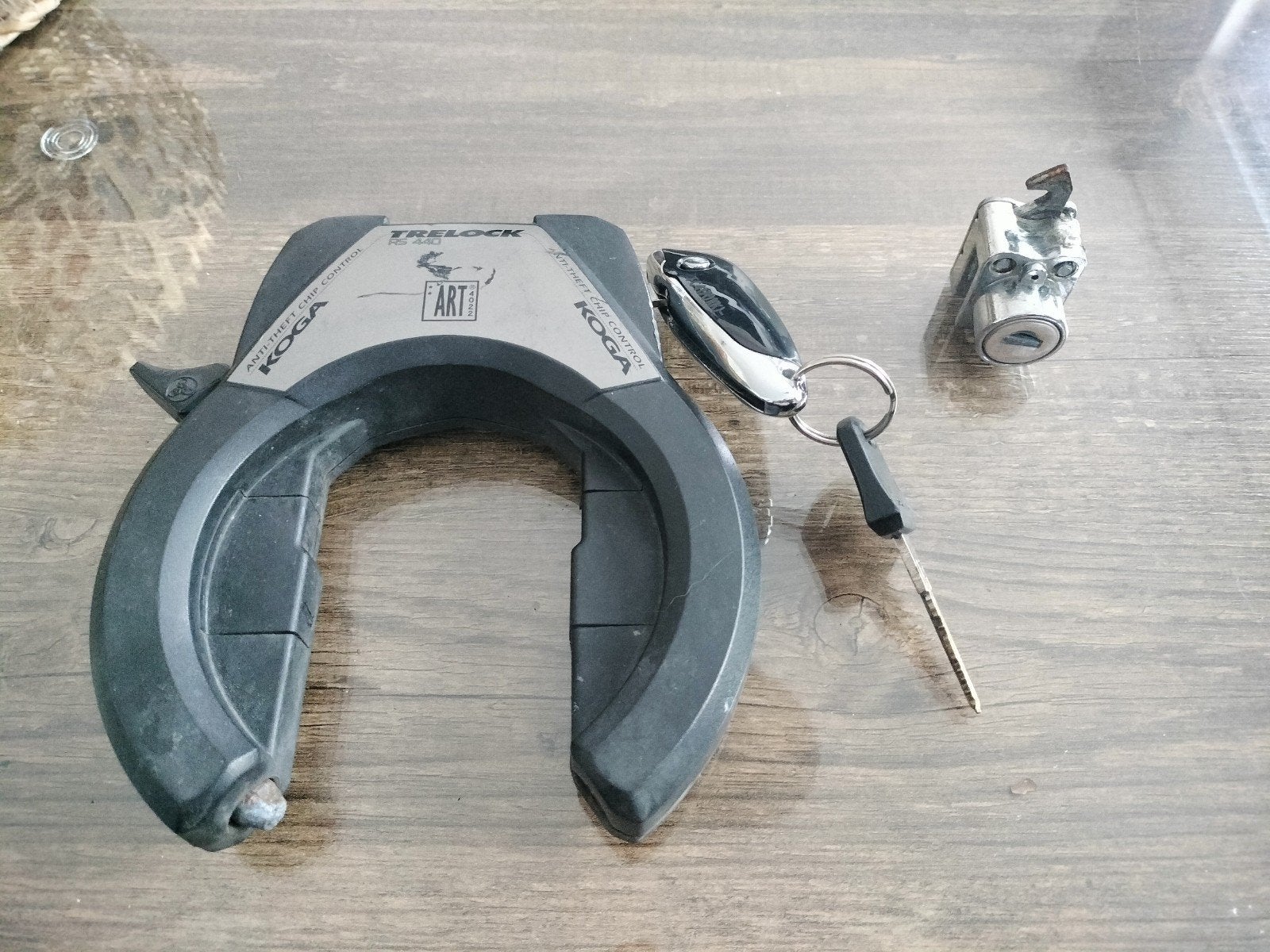 Koga miyata fietsslot met accuslot, Ophalen of Verzenden, Gebruikt, Ringslot