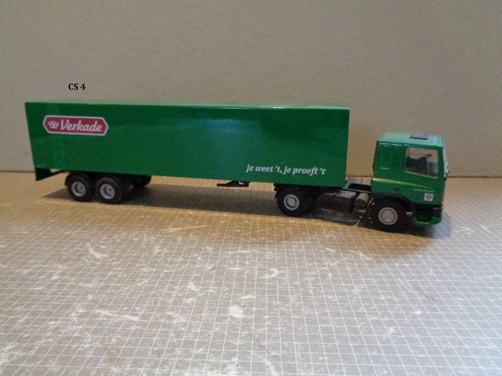 lion daf 75 cf met verkade trailer, Ophalen of Verzenden, Zo goed als nieuw, Bus of Vrachtwagen, Lion Toys