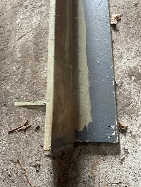Hoekstaal 150x100x10 lengte = 2250, Doe-het-zelf en Verbouw, Metalen, Ophalen, Zo goed als nieuw, IJzer