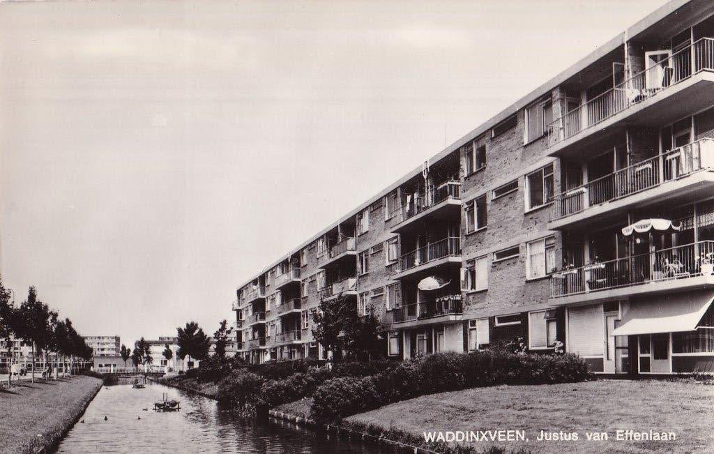 Waddinxveen - Justus van Effenlaan, Verzamelen, Verzenden, 1960 tot 1980, Ongelopen, Zuid-Holland
