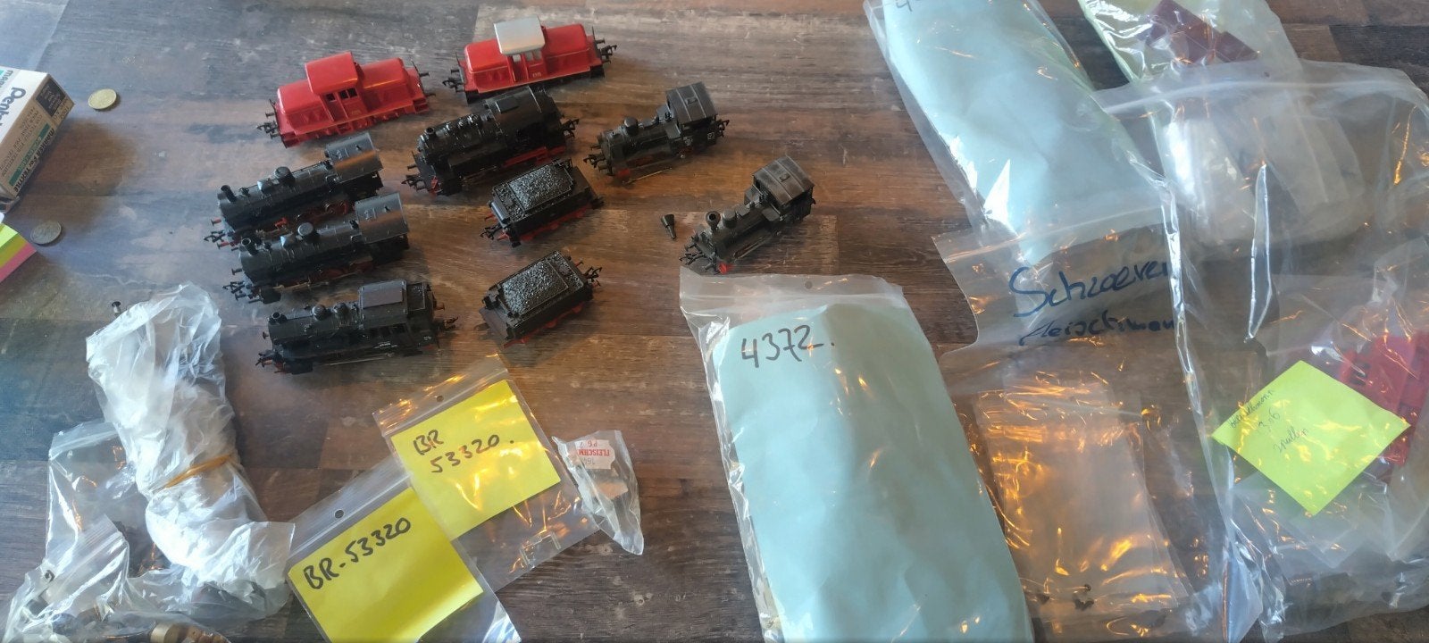 Grote partij H0 modelspoor onderdelen, locs en componenten, Hobby en Vrije tijd, Modeltreinen | H0, Ophalen of Verzenden, Gelijkstroom