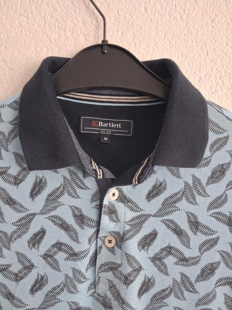 Bartlett Polo Shirt Maat M - Lichtblauw met Patroon, Kleding | Heren, Polo's, Bartlett, Ophalen of Verzenden, Zo goed als nieuw
