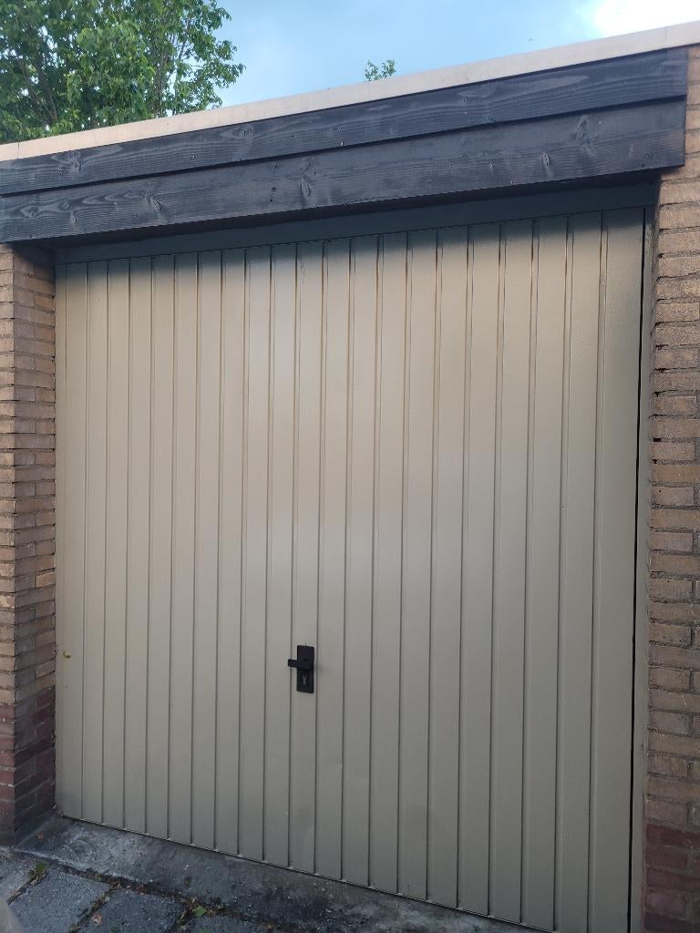 2e hands elektrische kantel garagedeur met afstandsbediening, Ophalen, Gebruikt, Garagedeur, Metaal