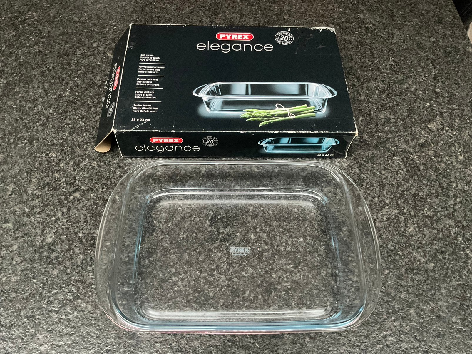 Pyrex Elegance Ovenschaal 35 x 23 cm, Huis en Inrichting, Ophalen, Zo goed als nieuw, Glas