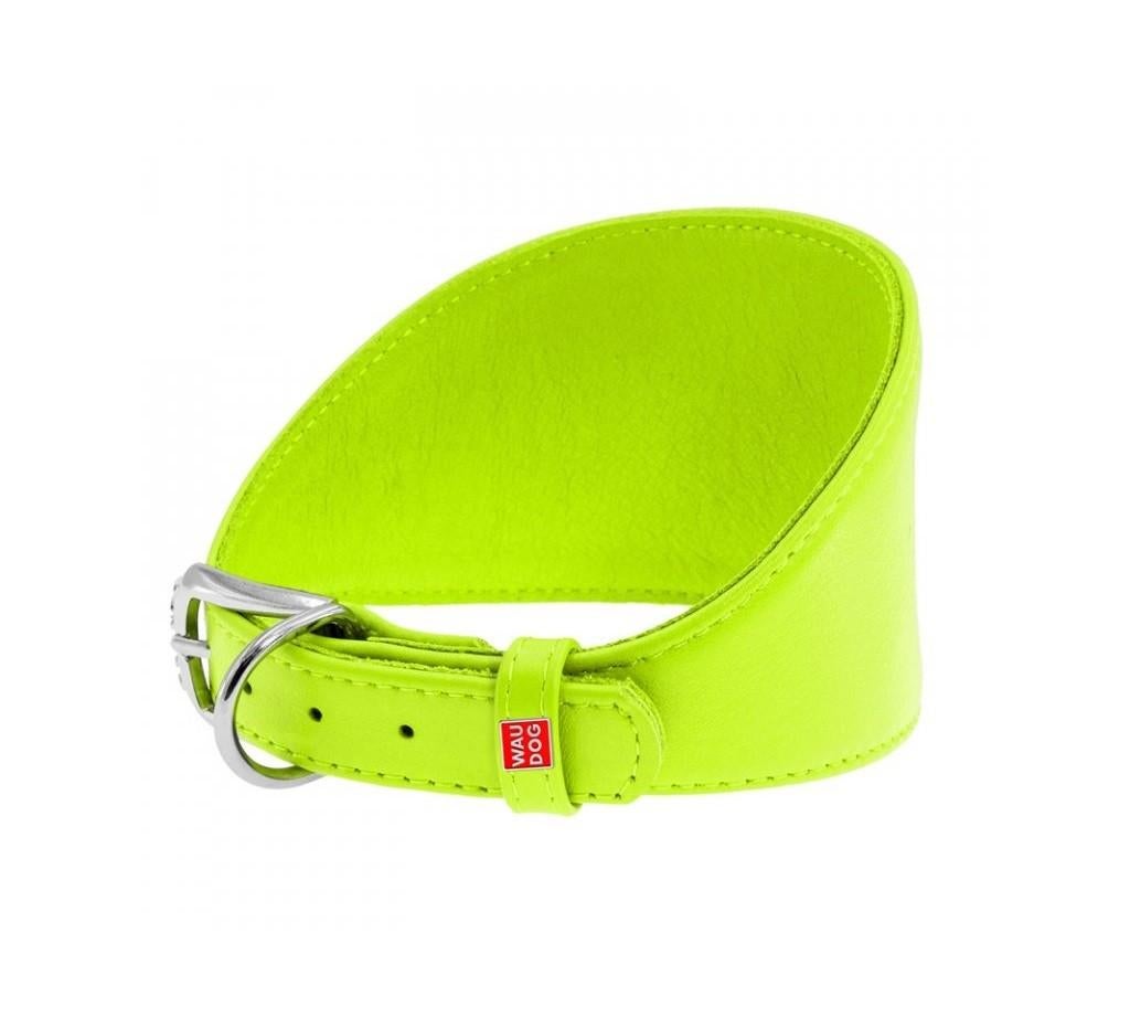 WAUDOG Glamour Halsband Windhond Groen Nek 26-32 cm KOOPJE!, Ophalen of Verzenden, Handgemaakt, Nieuw