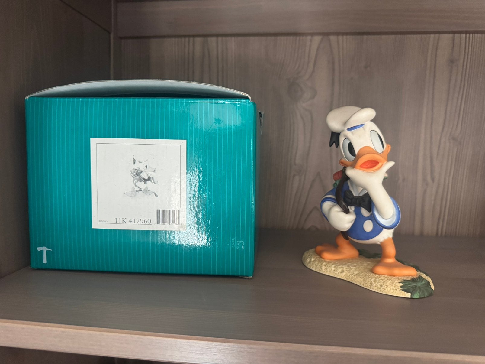 Disney wdcc donald duck decision met certificaat, Ophalen of Verzenden, Donald Duck, Zo goed als nieuw, Beeldje of Figuurtje