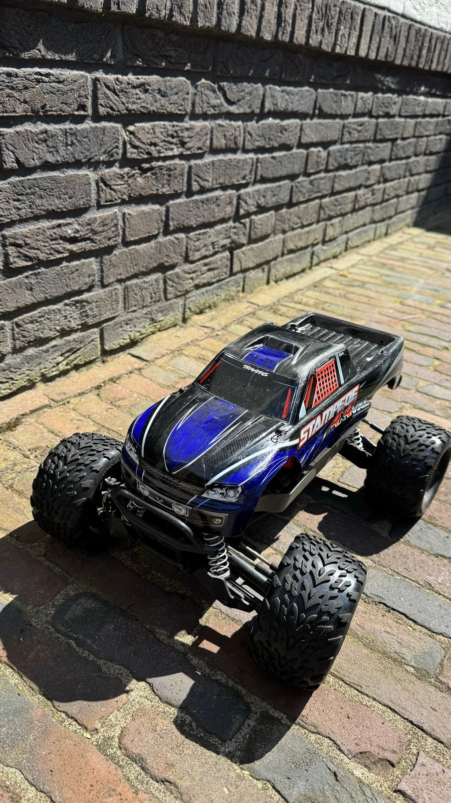 Traxxas Stampede 4x4 VXL Brushless RC Auto, Gebruikt, Auto offroad, Schaal 1:10, Ophalen