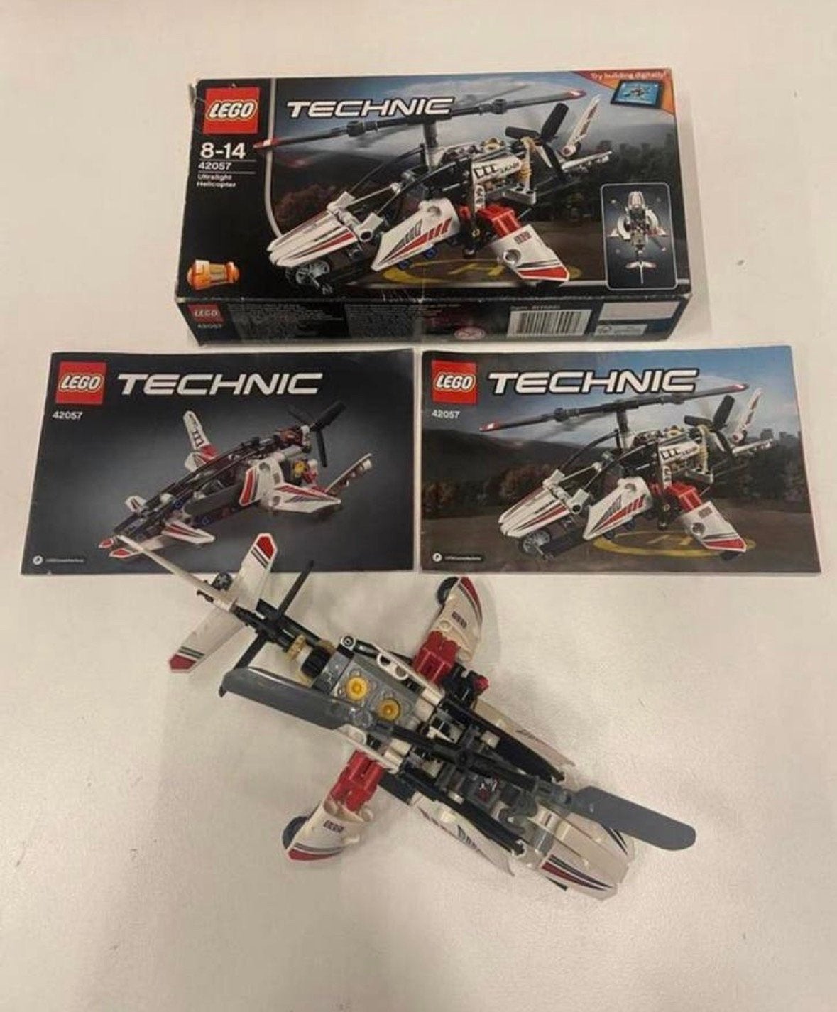 Lego Technic 42057 Ultralight Helicopter, Compleet, Lego, Ophalen of Verzenden, Zo goed als nieuw
