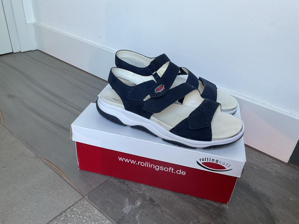 Gabor rollingsoft sandalen maat 41, Ophalen of Verzenden, Zo goed als nieuw, Blauw, Sandalen of Muiltjes