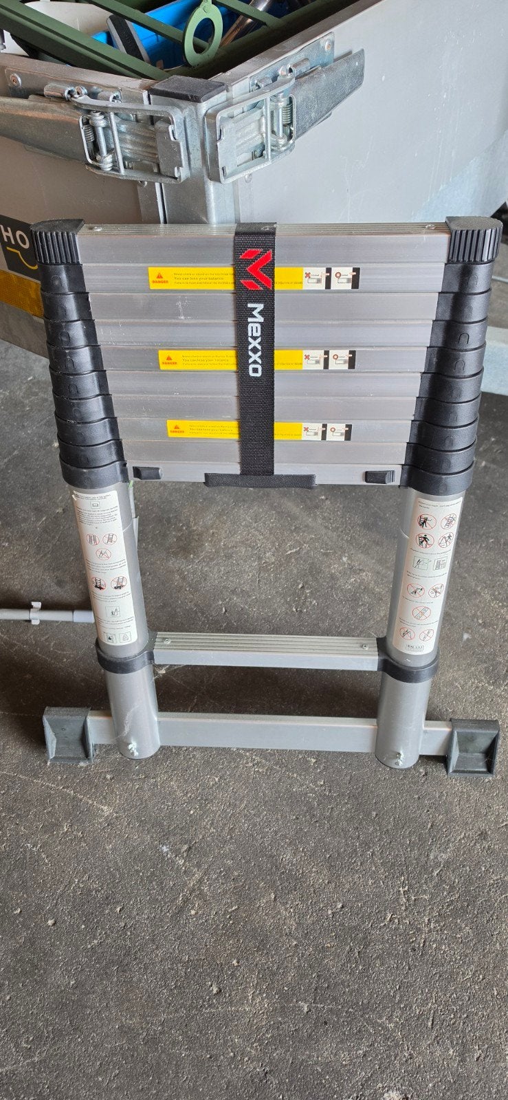 Uitschuifbare ladder - Mexxco. 3m, Ophalen, Zo goed als nieuw, 2 tot 4 meter