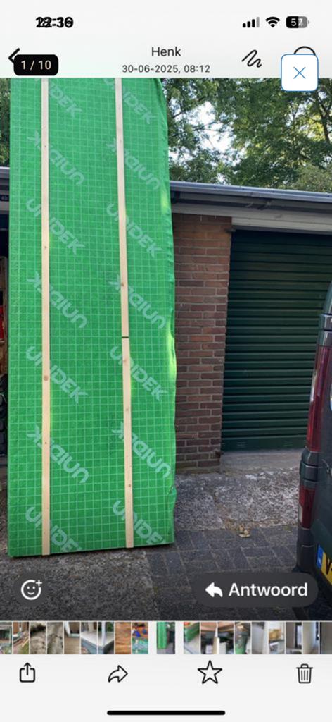 Unidek renovatie platen, Doe-het-zelf en Verbouw, Isolatie en Afdichting, Ophalen of Verzenden, Zo goed als nieuw
