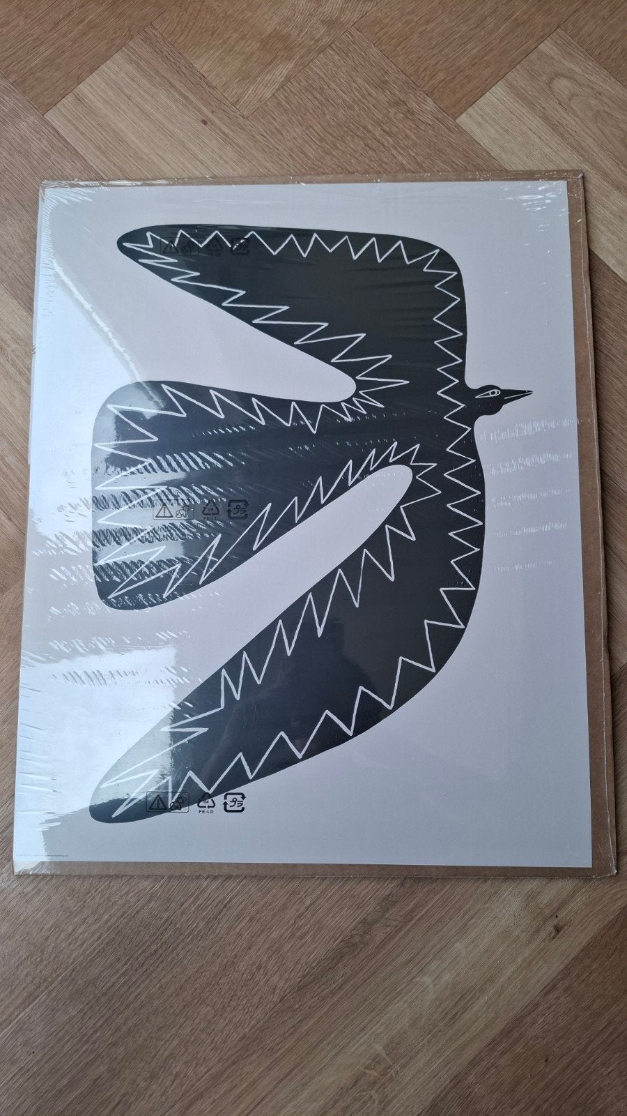Ikea BILD Poster Vogelspotten Zwart-Wit 40x50 cm, Minder dan 50 cm, Nieuw, Ophalen of Verzenden, Foto of Poster