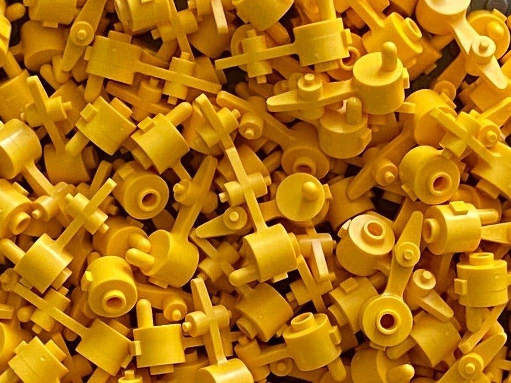 Lego Trein wissel hendel schakelaar 2866 / 28567 geel NIEUW, Ophalen of Verzenden, Nieuw, Lego, City