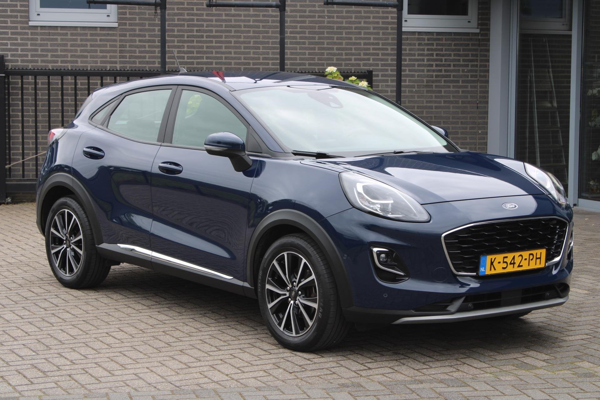 Ford Puma 1.0 EcoB. Hybr. Titanium Trekhaak/Adapt. Cruise/Do, Voorwielaandrijving, Euro 6, Blauw, Origineel Nederlands