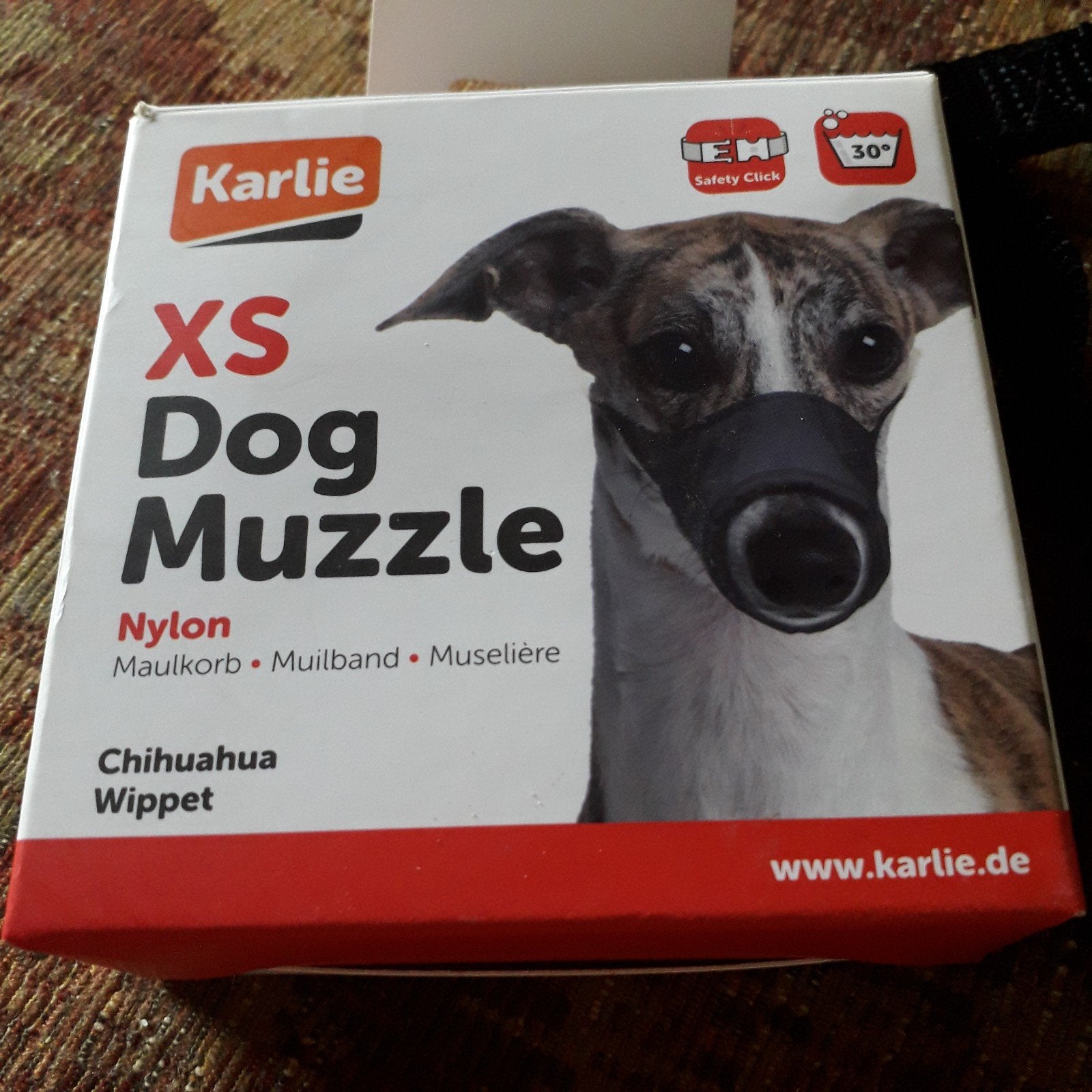 Karlie zal dog muzzle muilband, Ophalen, Nieuw