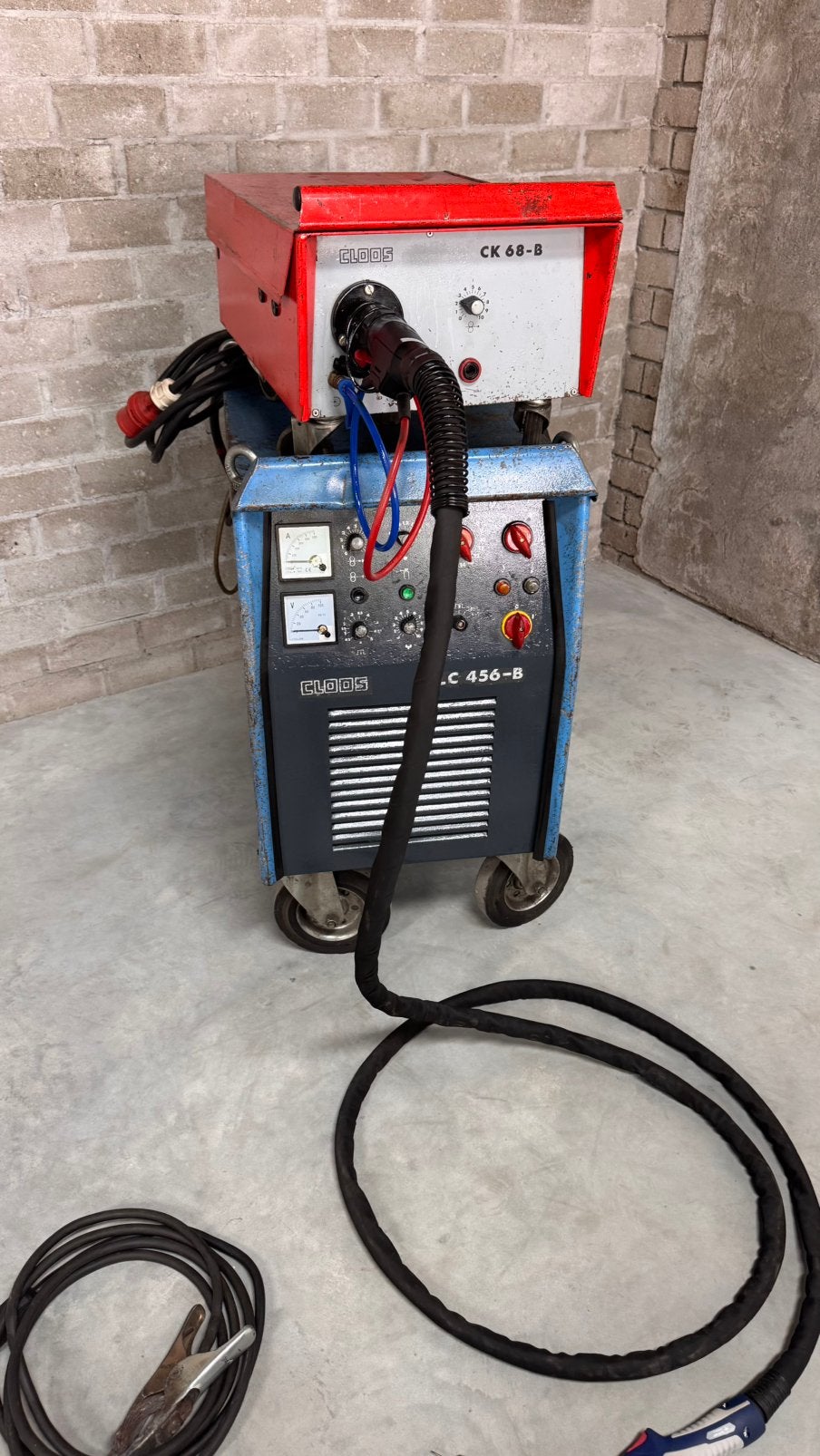 Cloos GLC 456 -B  Mig Mag  450 ampere 5 meter tussenpakket, Ophalen, Gebruikt, 250 ampère of meer, Co2