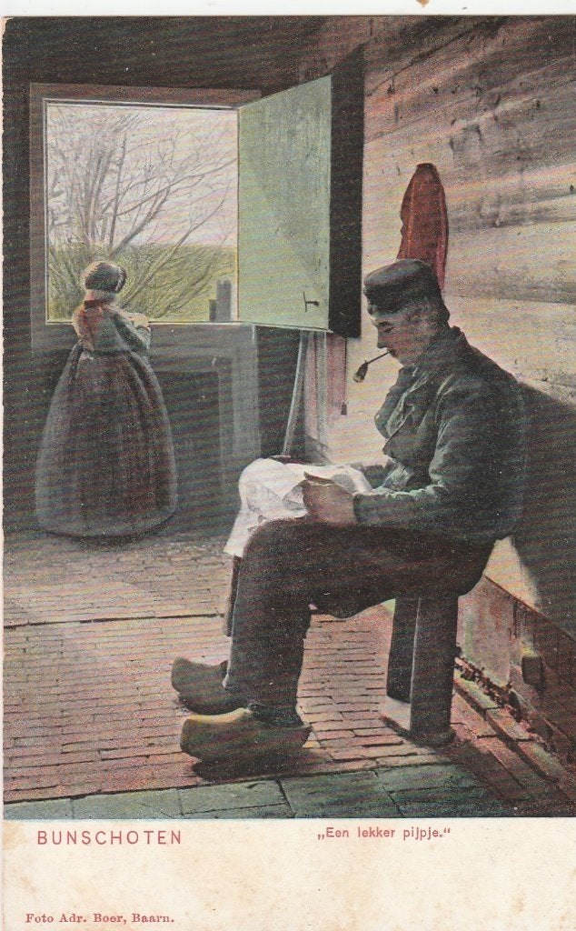 bunschoten- een lekker pijpje, Ophalen of Verzenden, 1980 tot heden, Friesland