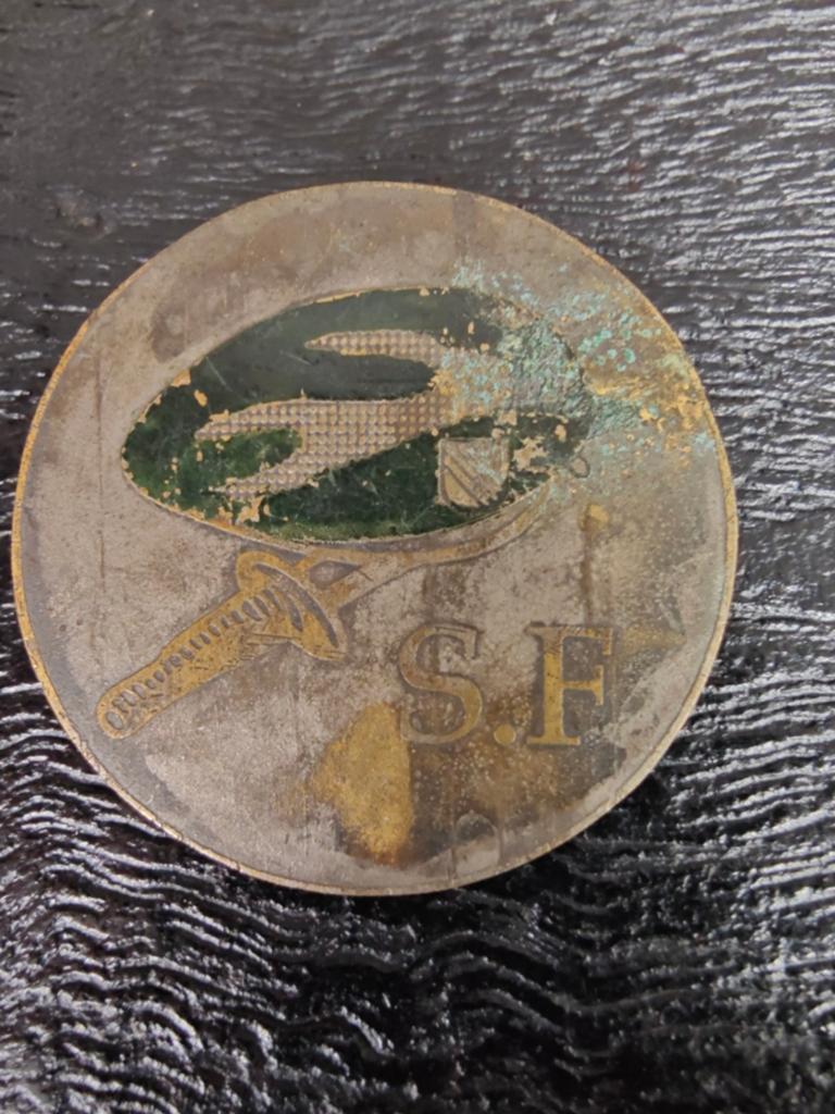 Beercan badge US Special Forces Vietnam, Verzamelen, Militaria | Algemeen, Ophalen of Verzenden, Landmacht, Amerika, Embleem of Badge