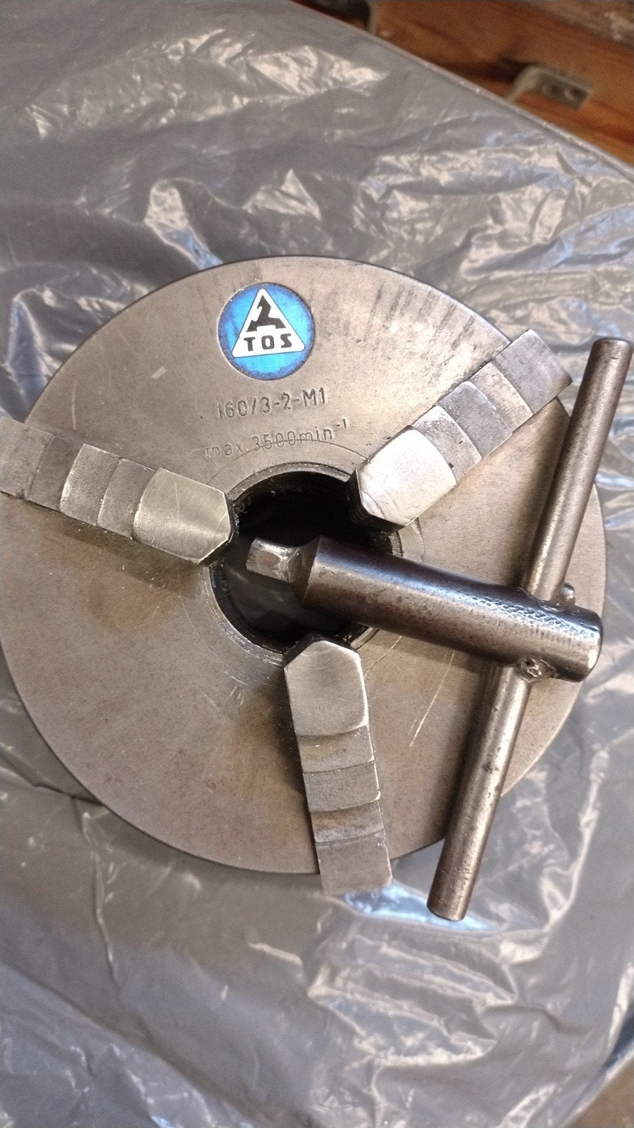 drieklauw klauwplaat Tos 160mm, Ophalen of Verzenden, Metaaldraaibank