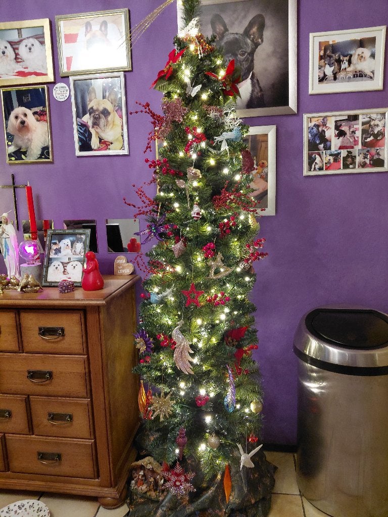 Kunstkerstboom met verlichting, Diversen, Kerst, Ophalen, Zo goed als nieuw
