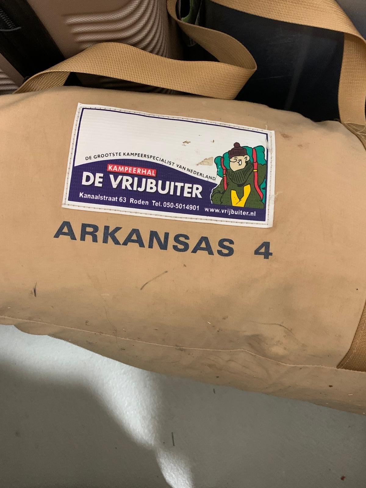 De Vrijbuiter Arkansas 4 tent (3/4 persoons), Caravans en Kamperen, Tenten, Ophalen, Gebruikt, Tot en met 4