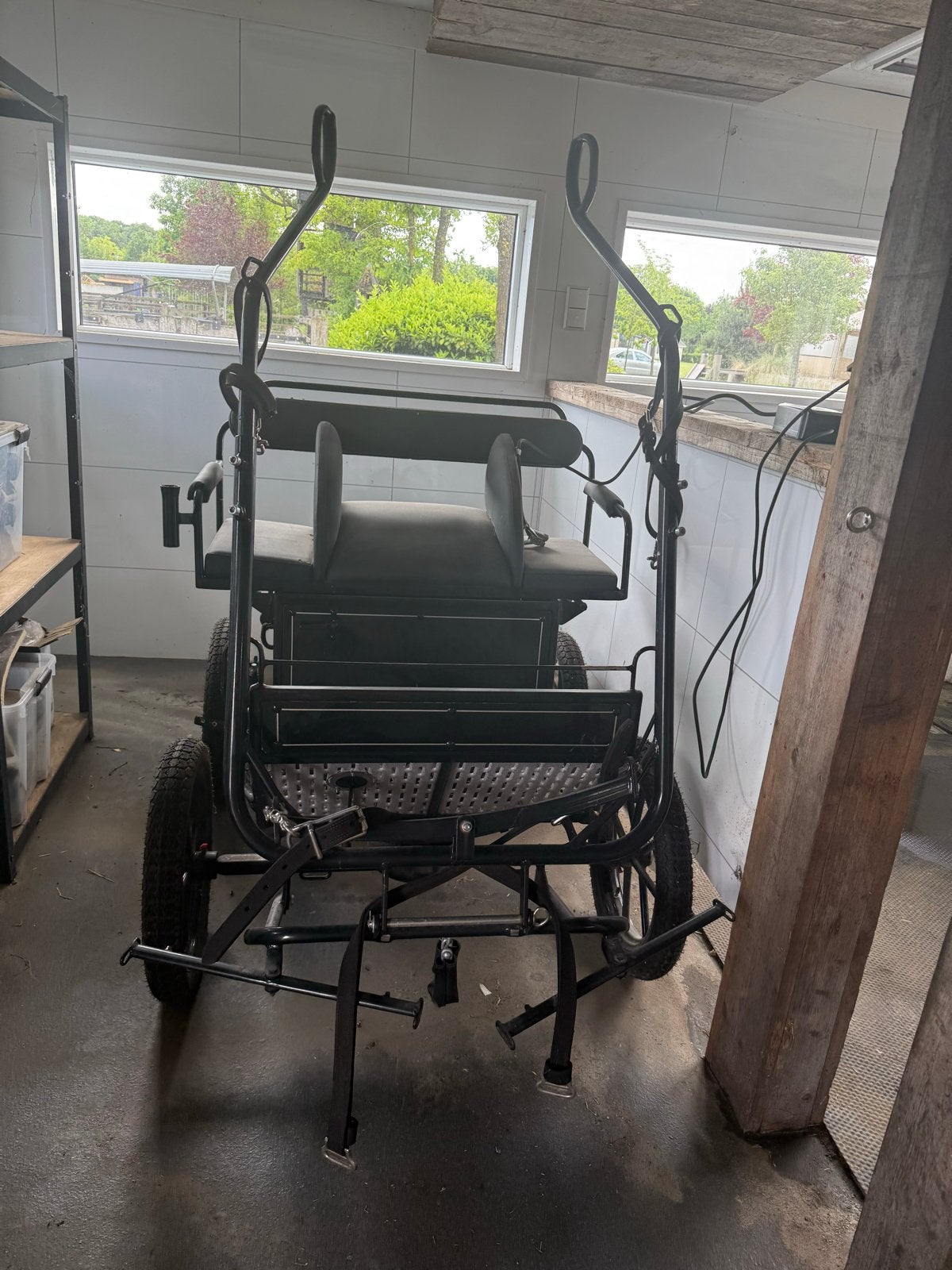 Kraay shet/ponykoets als nieuw met 1-span tuig, Zo goed als nieuw, Marathonwagen, Pony