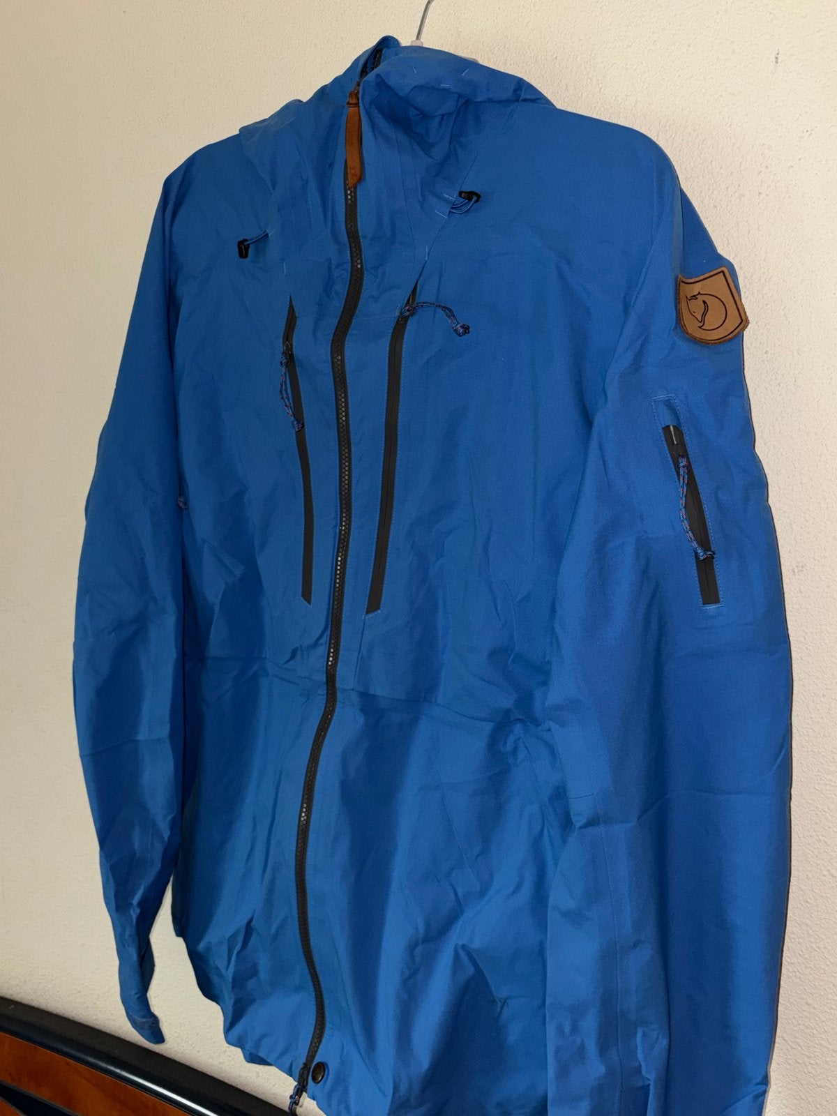 Fjallraven Keb Eco Shell Jas Maat L, Kleding | Heren, Ophalen of Verzenden, Gedragen, Maat 52/54 (L), Blauw