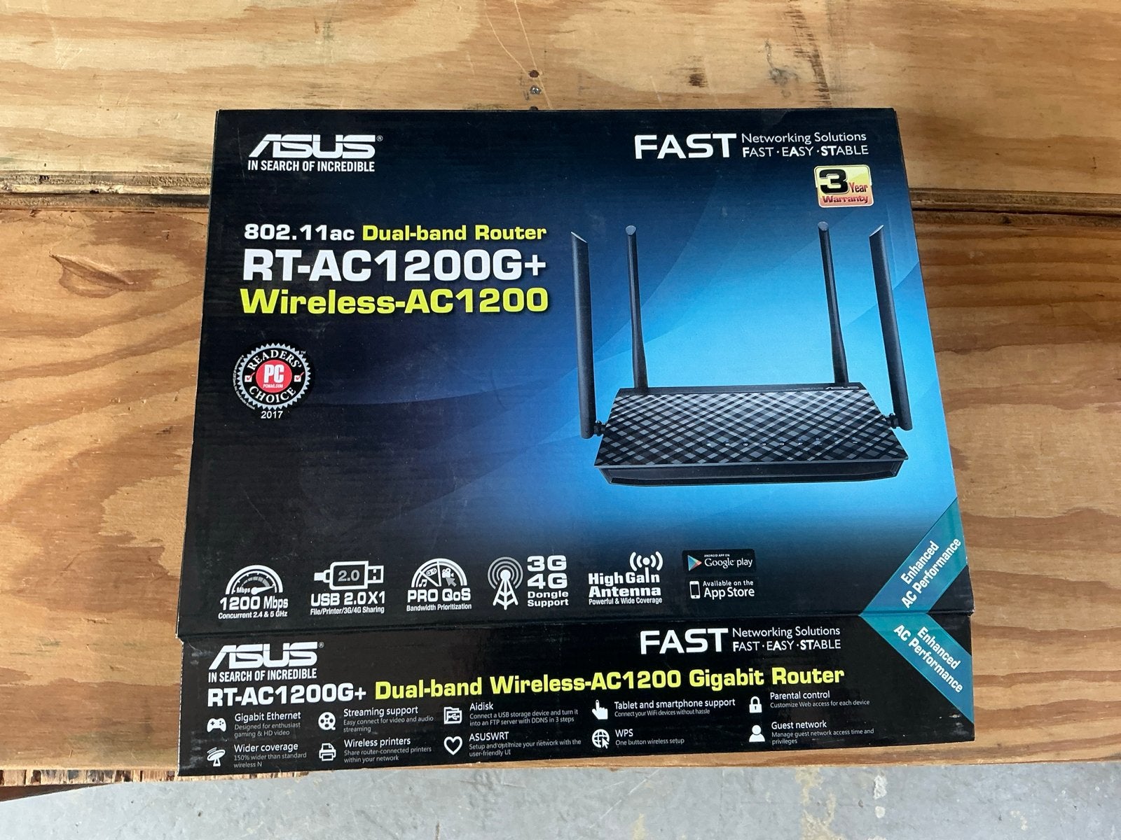 ASUS RT-AC1200G+ Dual-band Wireless-AC1200 Gigabit Router, Computers en Software, Routers en Modems, Ophalen of Verzenden, Zo goed als nieuw
