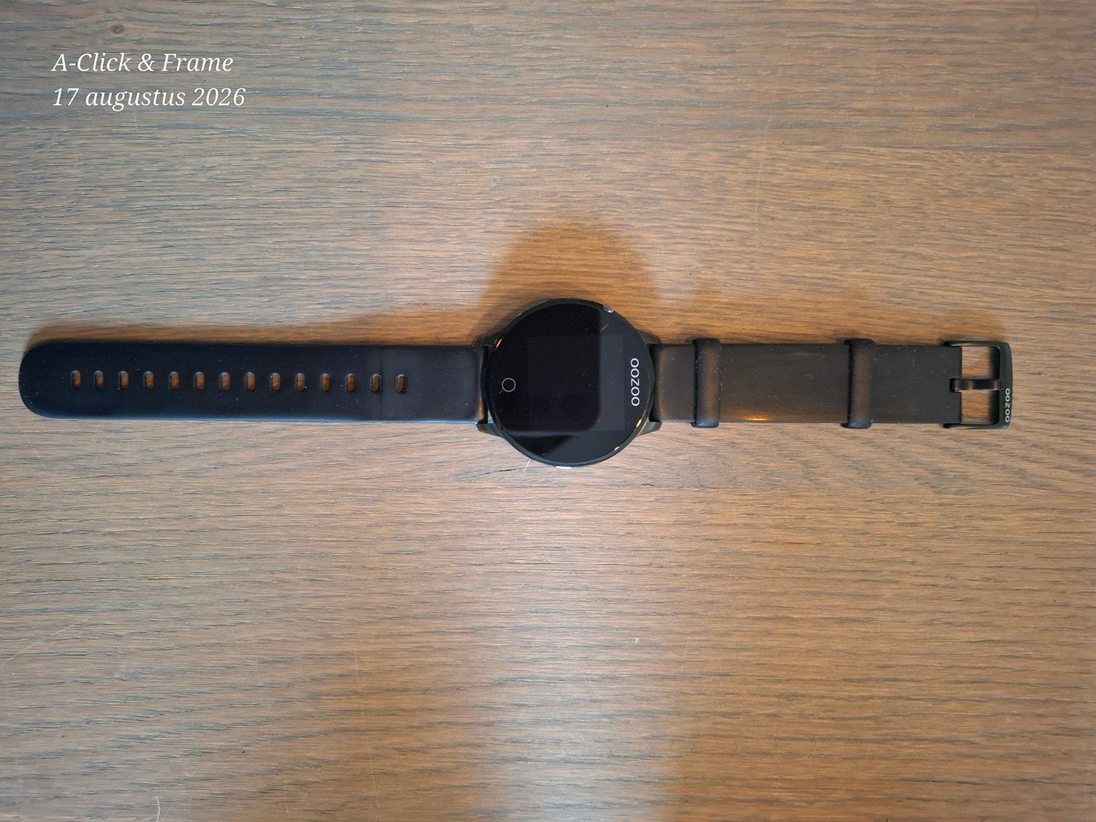 OOZOO Smartwatch Q00304 - Da Fit App - Zwart Rubber, Ophalen, Hartslag, OOZOO, Zwart