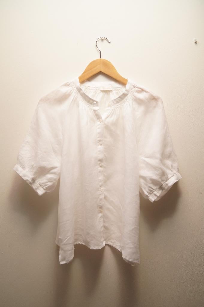 JC SOFIE Linnen Blouse Maat 42, Kleding | Dames, Blouses en Tunieken, Zo goed als nieuw, Maat 42/44 (L), Wit, Verzenden