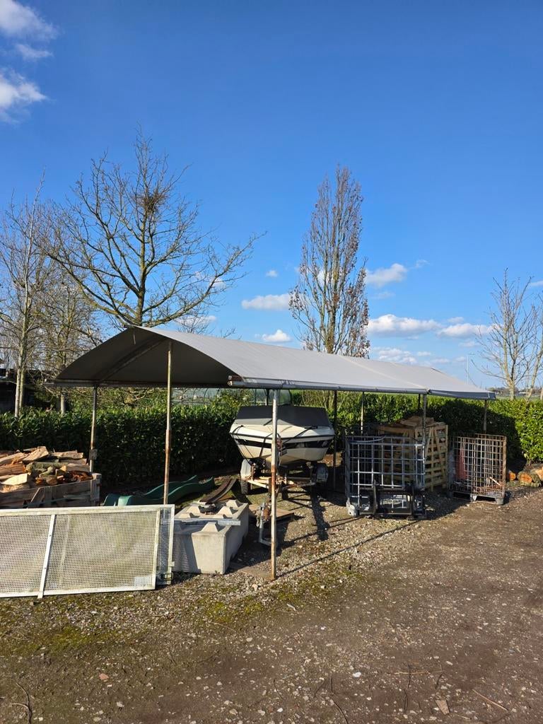 Houtopslag  schuilhok  dierenverblijf  10mx 3.50m, Ophalen, Gebruikt, Overige typen, Minder dan 4 meter