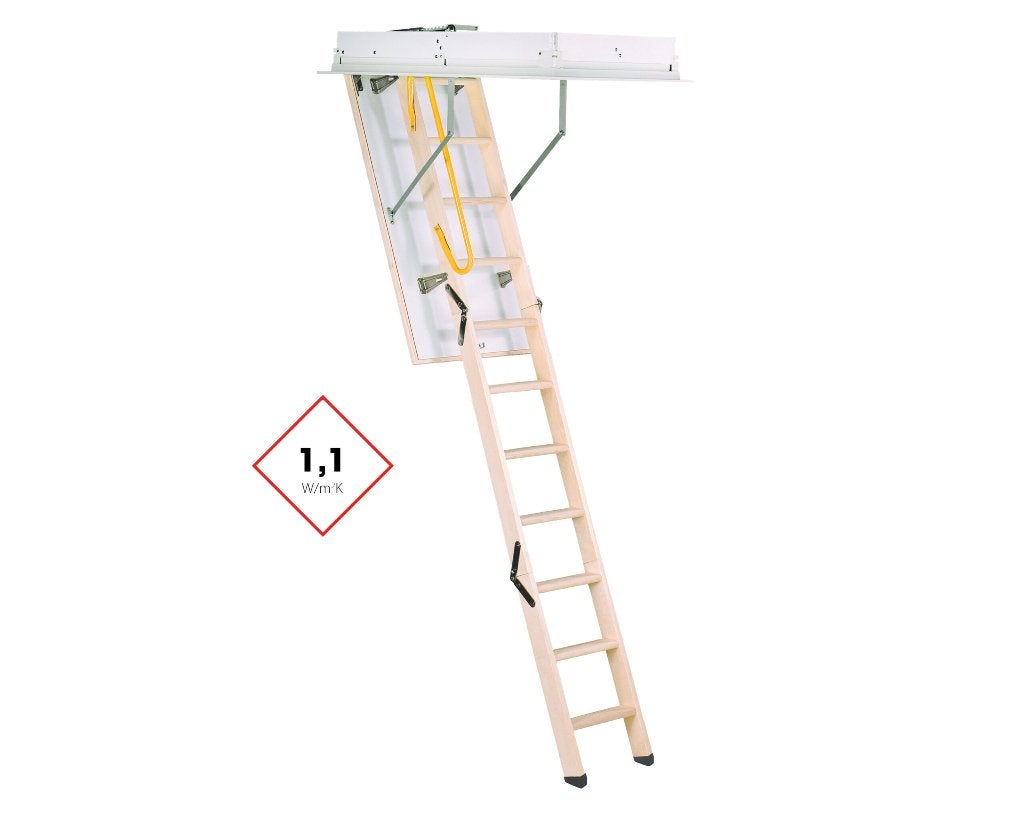 Houten vlizotrap met metalen rand 120x70 - H=280cm (Nieuw), Ophalen, Nieuw, 2 tot 4 meter