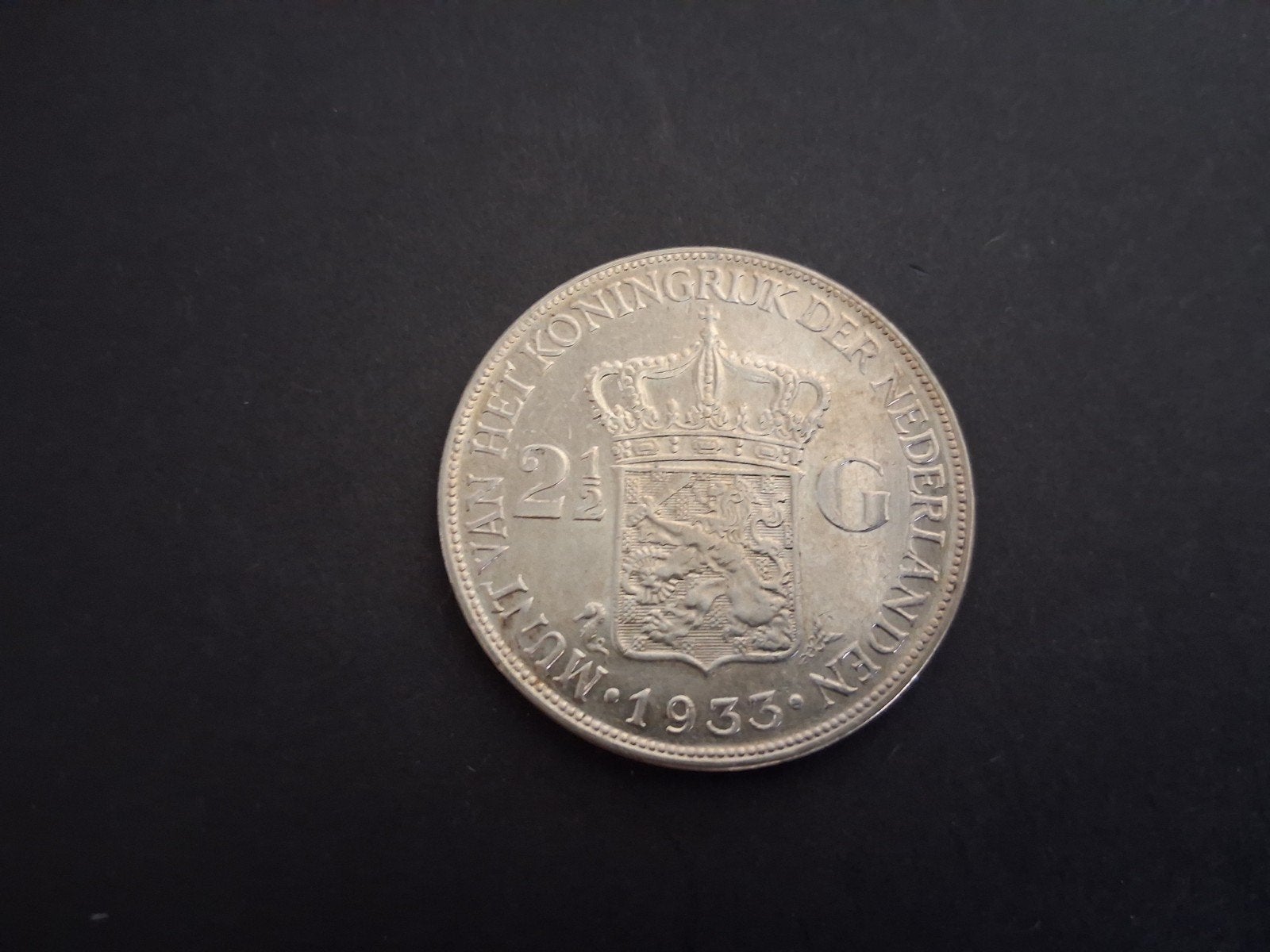 Zilveren rijksdaalder Wilh 1933, Verzenden, Zilver, Koningin Wilhelmina, Losse munt